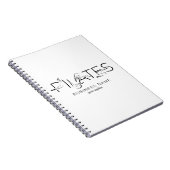 Pilates Poses in Pilates Word Notitieboek (Rechterzijde)