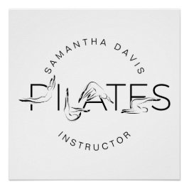 Pilates Poses in Pilates Word Perfect Poster