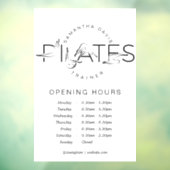 Pilates Poses in Pilates Word Raamsticker (Vel 3)