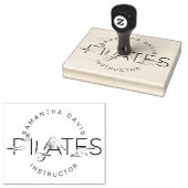 Pilates Poses in Pilates Word Rubberstempel (Gestempeld)