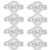 Pilates Poses in Pilates Word Sticker (Voorkant)