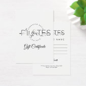 Pilates Poses in Pilates Word Visitekaartje (Bureau)