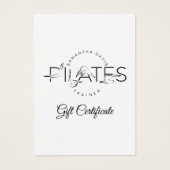 Pilates Poses in Pilates Word Visitekaartje (Voorkant)
