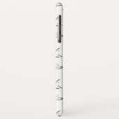 Pilates poses patroon Case-Mate iPhone case (Achterkant/links)