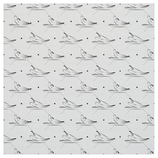 Pilates-poses patroon stof (Swatch)