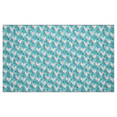 Pilates Poses Seamless Pattern in blauwe kleur Stof (Fat Quarter)