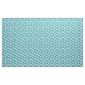 Pilates Poses Seamless Pattern in blauwe kleur Stof (Yard (91,4 cm))