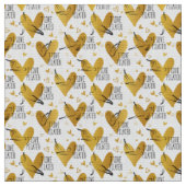 Pilates Poses Seamless Pattern in gouden kleur Stof (Close Up)