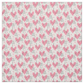 Pilates Poses Seamless Pattern in roze kleur Stof (Swatch)