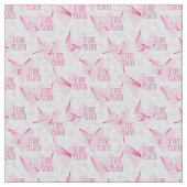 Pilates Poses Seamless Pattern in roze kleur Stof (Close Up)