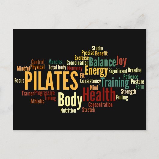 PILATES-postkaart Briefkaart (Voorkant)