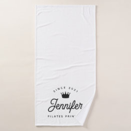 Pilates Prinses Eenvoudig Modern Chique Badhanddoek