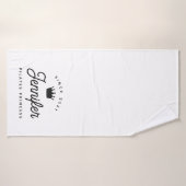 Pilates Prinses Eenvoudig Modern Chique Badhanddoek (Badhanddoek)