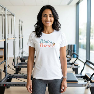 Pilates Prinses Modern Yoga Meditatie Tshirt