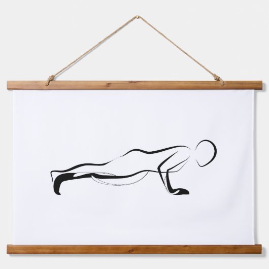 Pilates Push Up-houding - Mat Hangend Wandkleed (Voorkant)