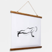 Pilates Push Up-houding - Mat Hangend Wandkleed (Gebogen)