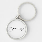 Pilates Push Ups - Wunda Stoel Sleutelhanger (Voorkant)