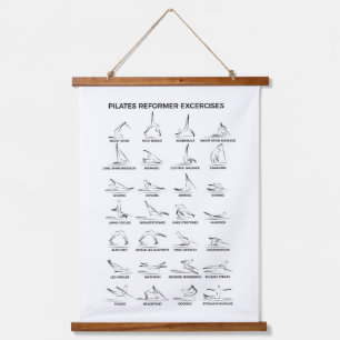 Pilates Reformer Oefeningen Hangend Wandkleed