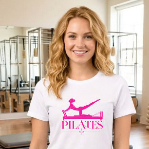 Pilates Reformer-Roze Tri-Blend Shirt