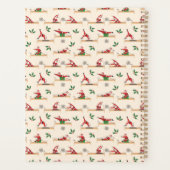 Pilates Reformer Santa Seamless Christmas Patterns Planner (Achterkant)