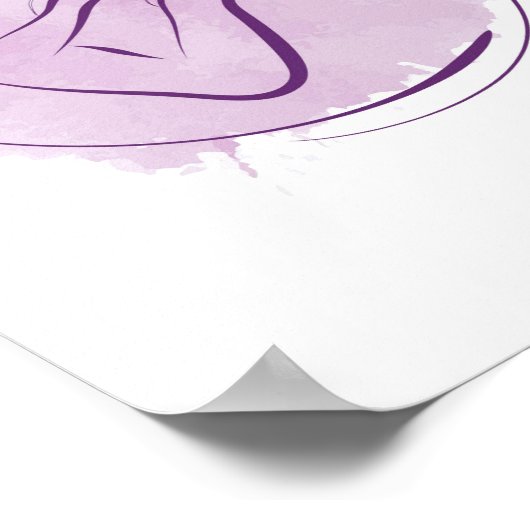 Pilates Rocker Pose Waterverf Pilates Pose Poster (Hoek)