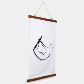 Pilates Rocking pose - Mat Hangend Wandkleed (Gebogen)