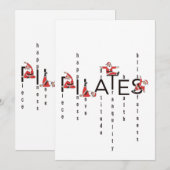 Pilates Santa Reformer Christmas Feestdagenkaart (Voorkant / Achterkant)