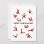 Pilates Santa Reformer Christmas Feestdagenkaart (Voorkant)