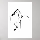 Pilates Schorpioen pose - laddervat Poster (Voorkant)