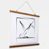 Pilates Schouder Rol Neer Pose - Cadillac Hangend Wandkleed (Gebogen)