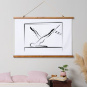 Pilates Schouder Rol Neer Pose - Cadillac Hangend Wandkleed (Slaapkamer)