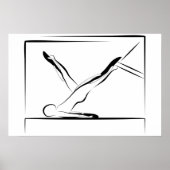 Pilates Schouder Rol Neer Pose - Cadillac Poster (Voorkant)