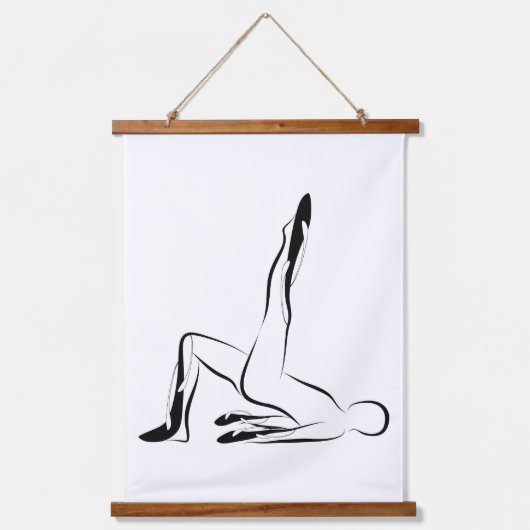 Pilates Schouderbrug - Mat Hangend Wandkleed (Voorkant)