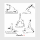 Pilates Scrapbook Stationery Stickers (Vel)