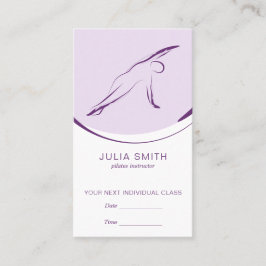 Pilates Side Bend Pose | Kleur Afsprakenkaartje