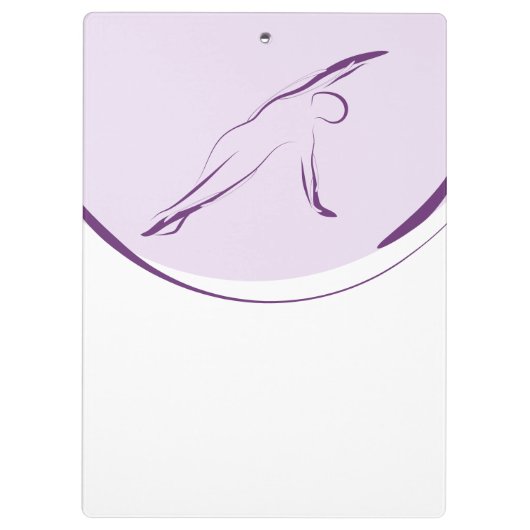 Pilates Side Bend Pose | Kleur Klembord (Achterkant)