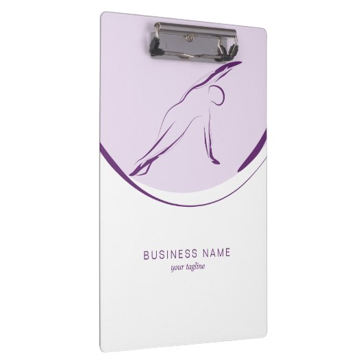 Pilates Side Bend Pose | Kleur Klembord (Rechts)