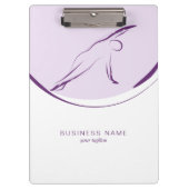 Pilates Side Bend Pose | Kleur Klembord (Voorkant)