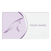 Pilates Side Bend Pose | Kleur Naambadge (Voorkant)