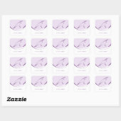 Pilates Side Bend Pose | Kleur Vierkante Sticker (Vel)