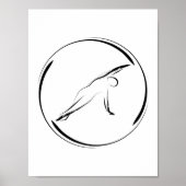 Pilates Side Bend Pose Poster (Voorkant)