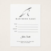 Pilates Side Bend Pose Visitekaartje (Achterkant)