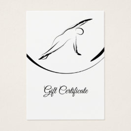 Pilates Side Bend Pose Visitekaartje