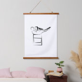 Pilates Single Leg Stretch Pose - Wunda Stoel Hangend Wandkleed (Slaapkamer)