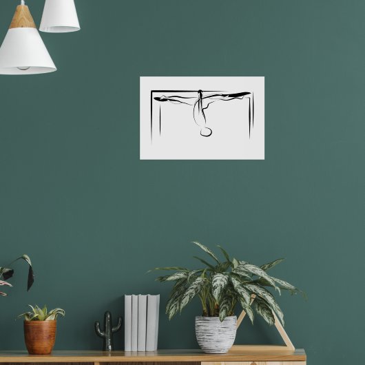 Pilates Splits Cadillac-houding Poster (Woonkamer 1)