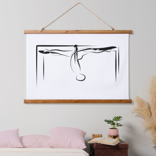 Pilates splitst Cadillac Pose Hangend Wandkleed (Slaapkamer)