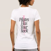 Pilates Staat Achter Je  T-shirt (Achterkant)