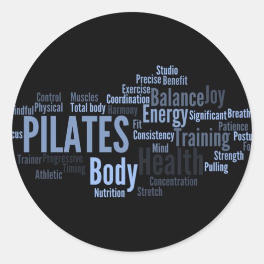 PILATES STICKER (Voorkant)