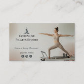 Pilates Studio Business | Natural Gray Visitekaartje (Voorkant)