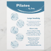 Pilates studio flyer (Voorkant)
